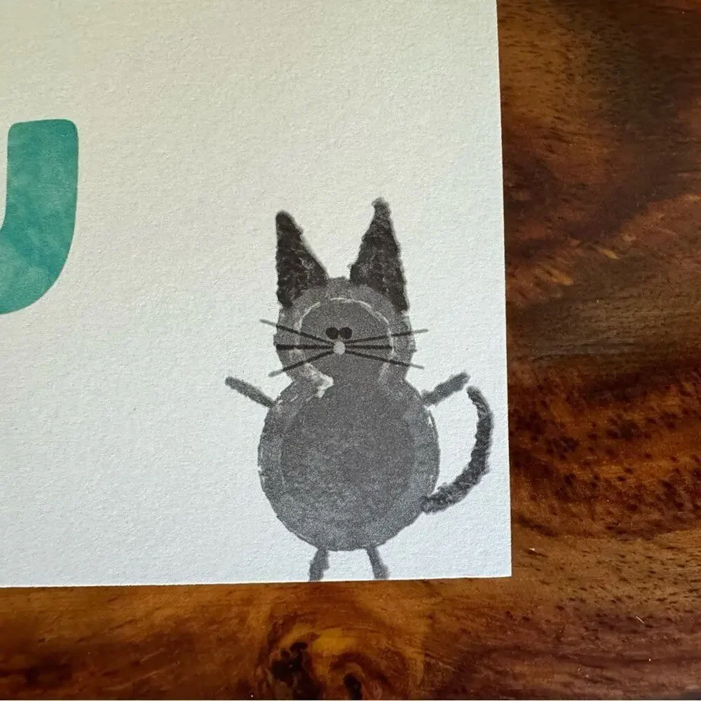 Thank You Cards Greeting Cards Blank Notes Gift Cat Lover Handcrafted Set of 6